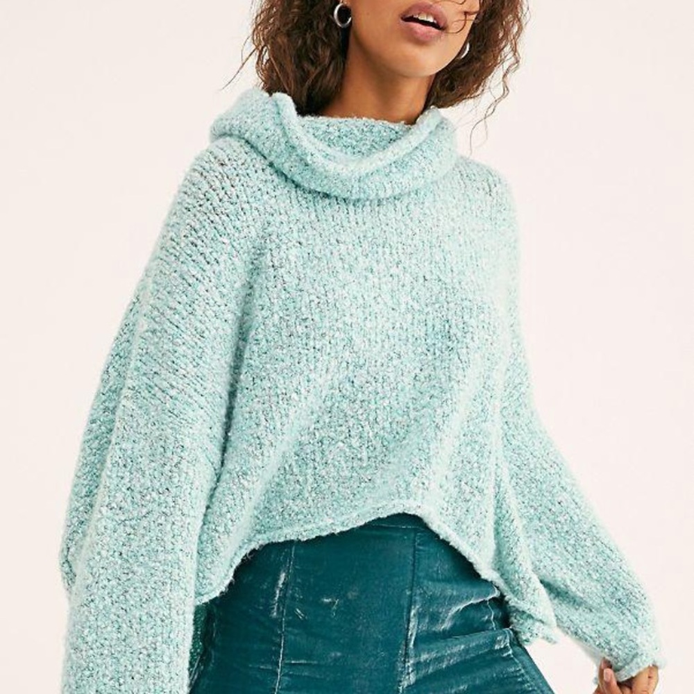 Blue Free People BFF sweater
